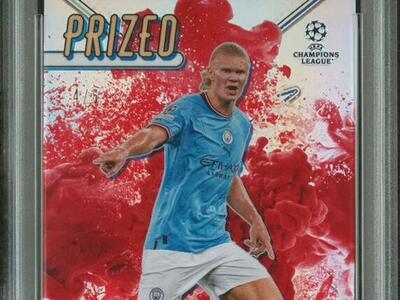 2022 Topps Finest Erling Haaland Prized Ftb Red /5