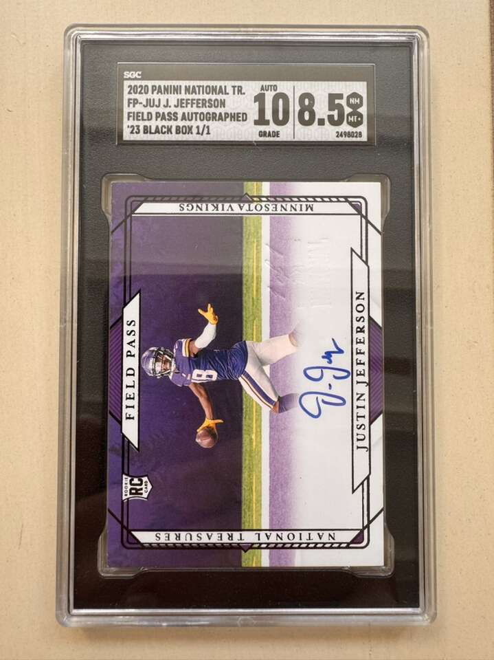 2020 National Treasures Justin Jefferson RC 1/1