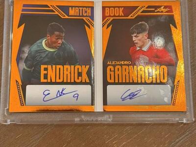 2023 Leaf History Book Endrick Garnacho Match Book