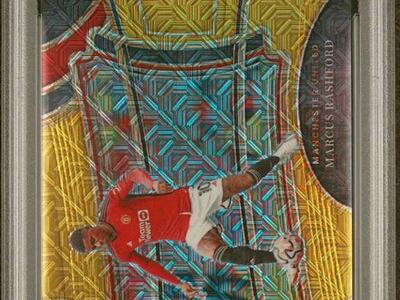 2023 Select Marcus Rashford Gold Mojo /10 PSA 10