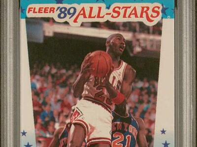 1989 Michael Jordan Fleer #3 PSA 6 Chicago Bulls