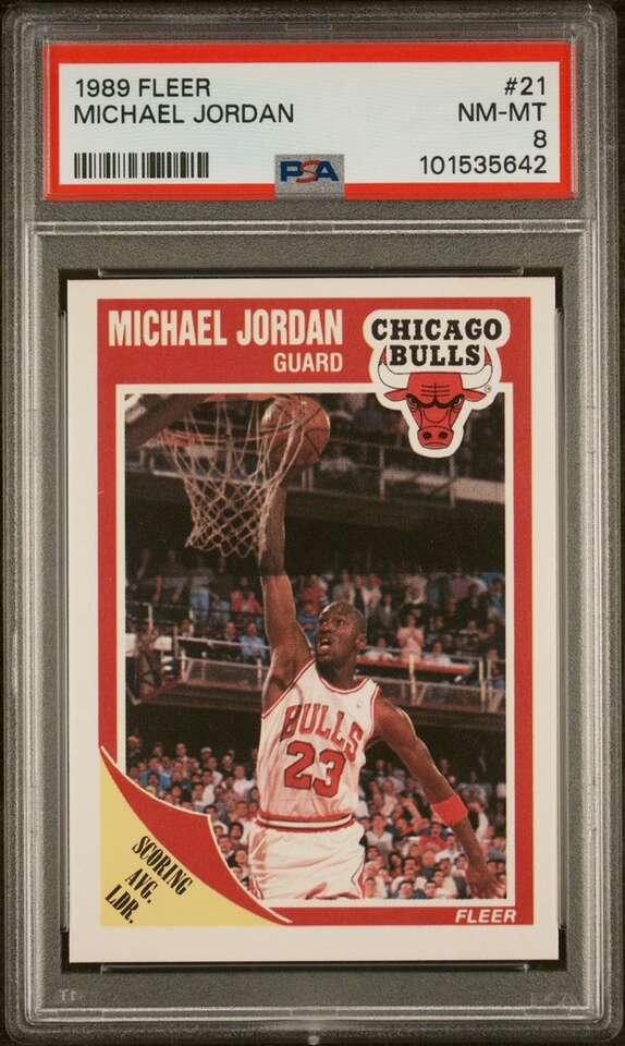 1989 Fleer Michael Jordan #21 PSA 8 Chicago Bulls