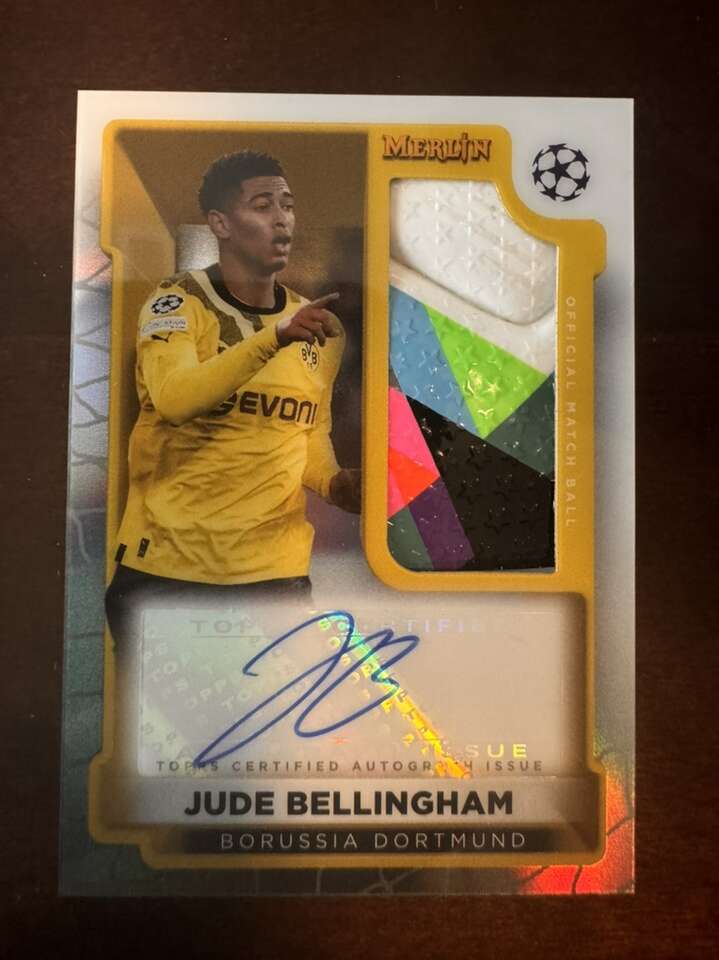 2023 Topps Merlin Jude Bellingham Match Ball Auto