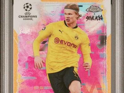2020 Topps Chrome Erling Haaland Aoki PSA 10