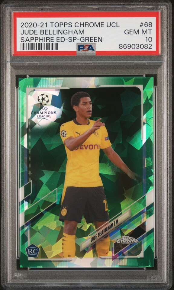 2020 Topps Chrome Jude Bellingham Sapphire Green