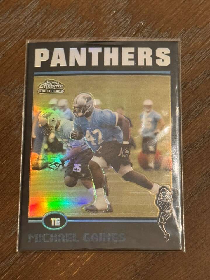 2004 Topps Chrome Michael Gaines Rookie Black Ref