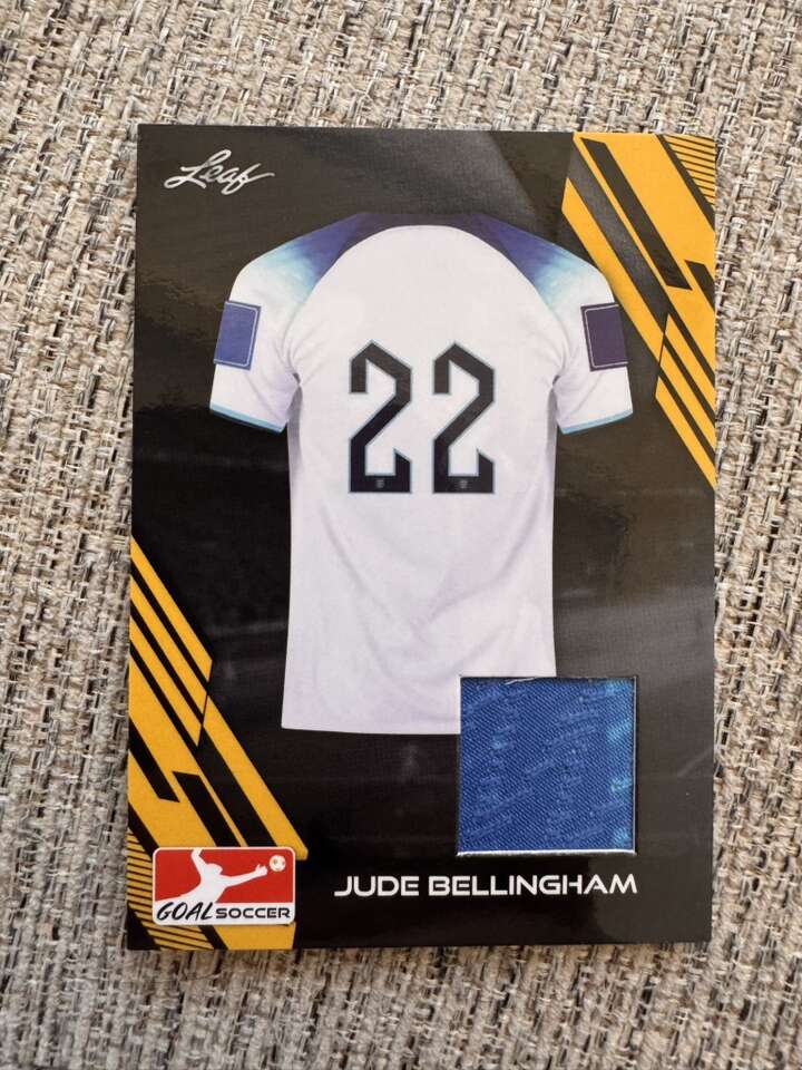 Leaf Jude Bellingham Goal Soccer Patch Game Worn