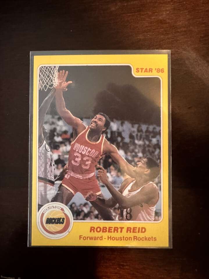 1986 Star Robert Reid  #21 Houston Rockets