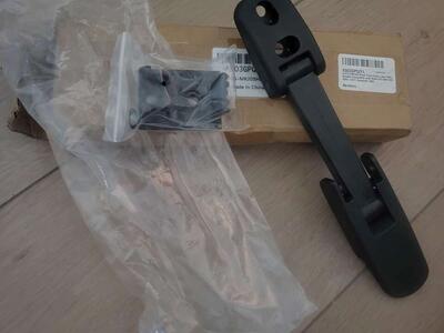 Black Front Hood Latch With Bracket