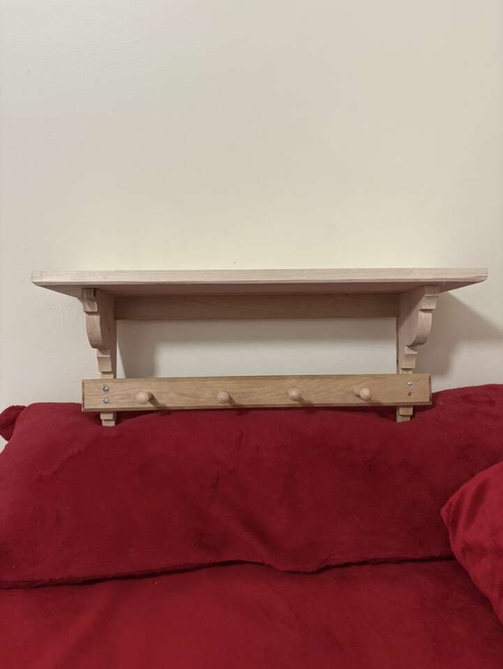 Handmade Wood Wall Shelf