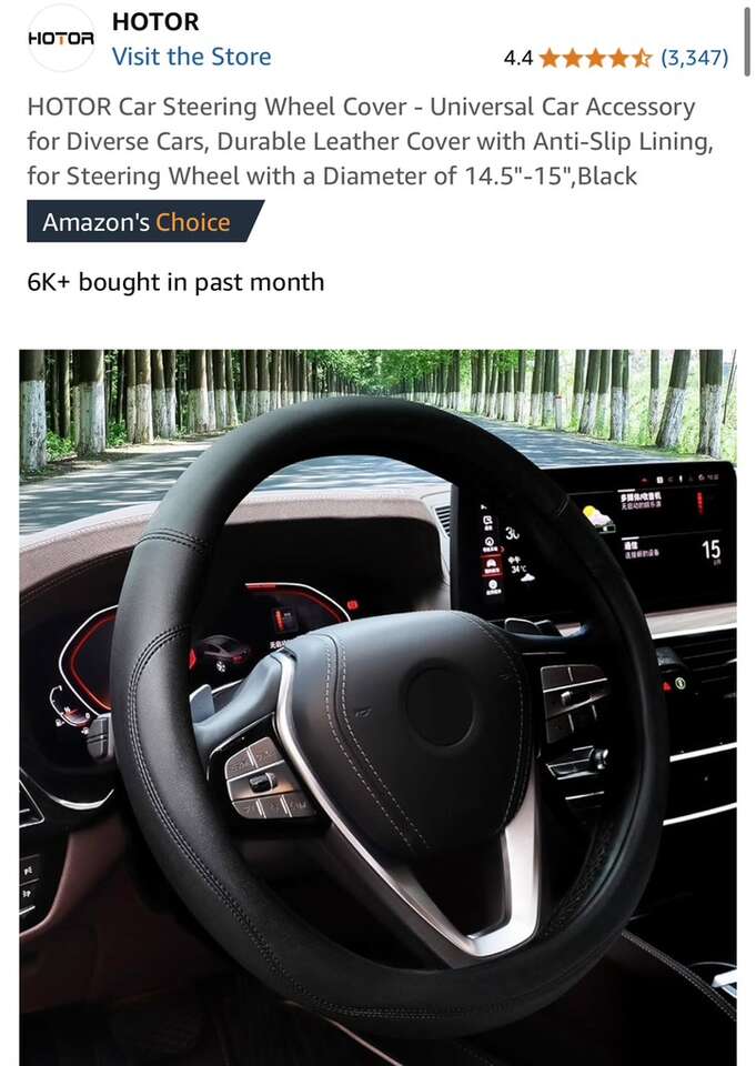 Car Steering Wheel Cover