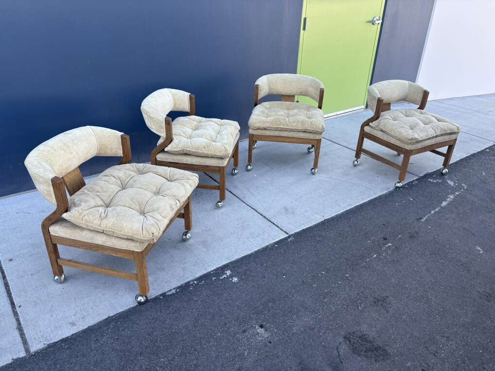 Vintage Bernhardt Flair Dining Swivel Chairs