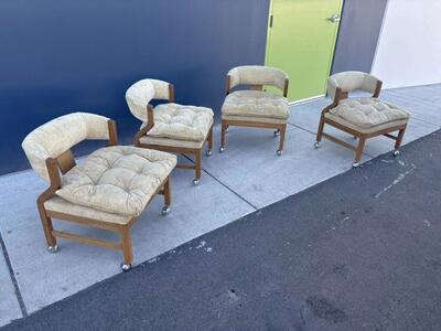 Vintage Bernhardt Flair Dining Swivel Chairs