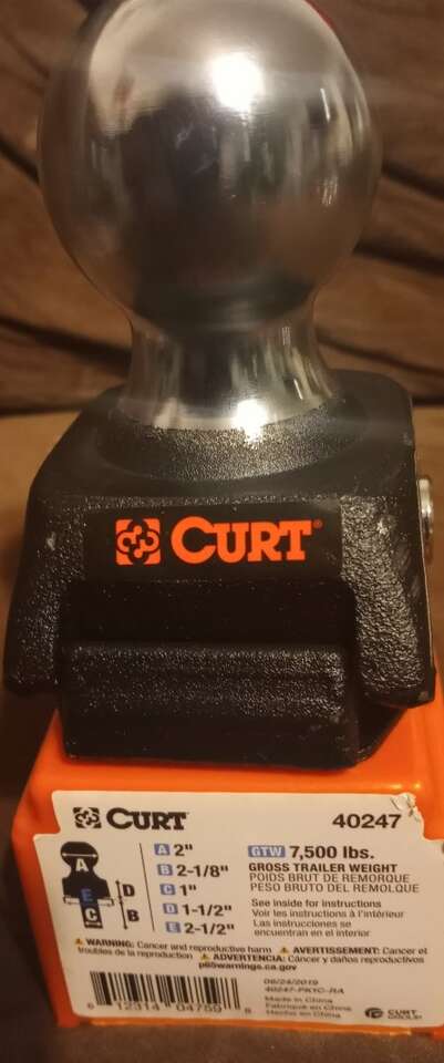 CURT 2" ROCKERBALL 7500LB TRAILER BALL