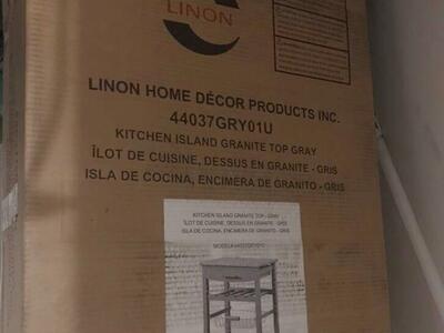 Kitchen Island Granite Countertop Grey