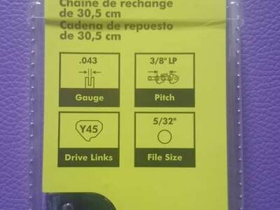 12" Replacement chain RYOBI