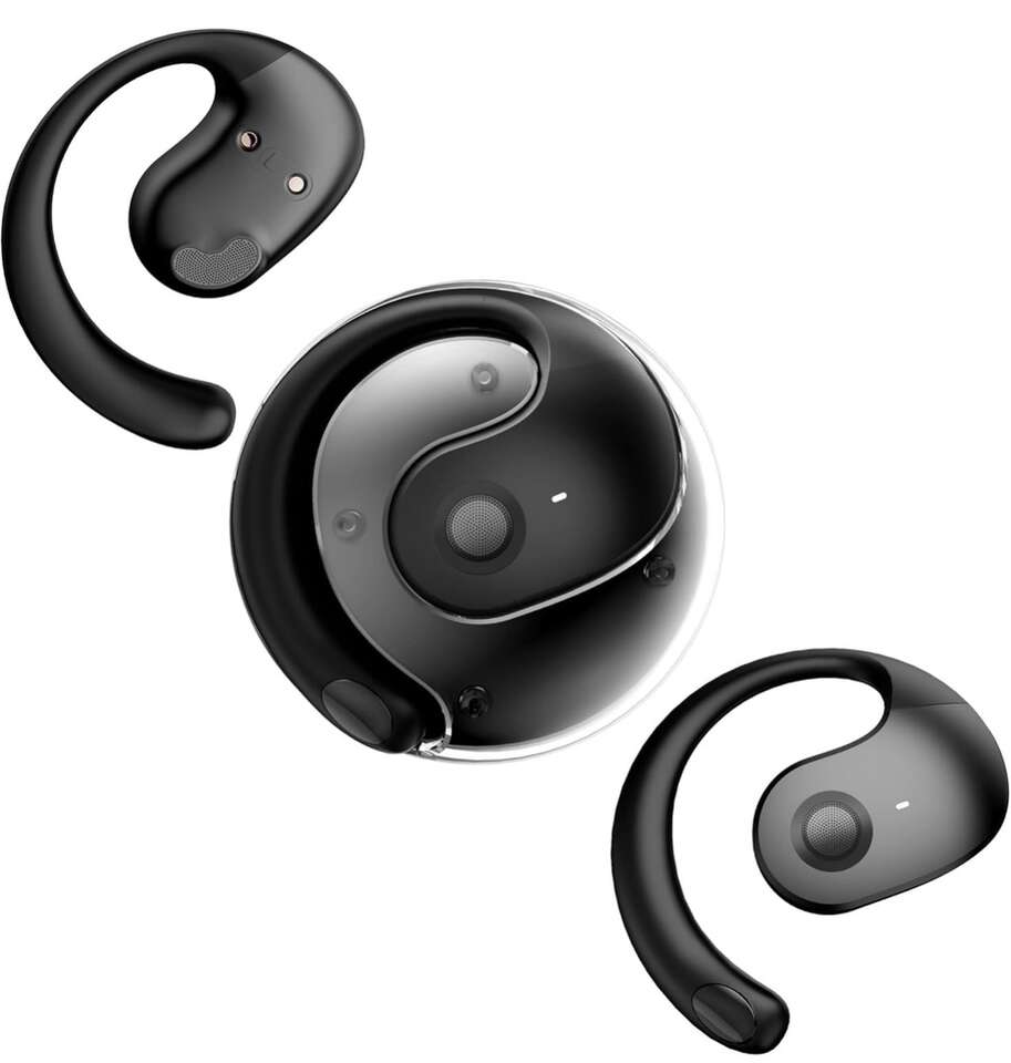 Open Ear Headphones Black