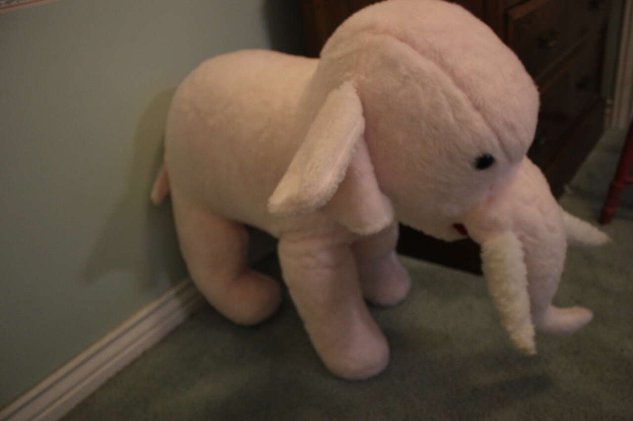 Giant Pink Elephant TWO FEET TALL STANDING