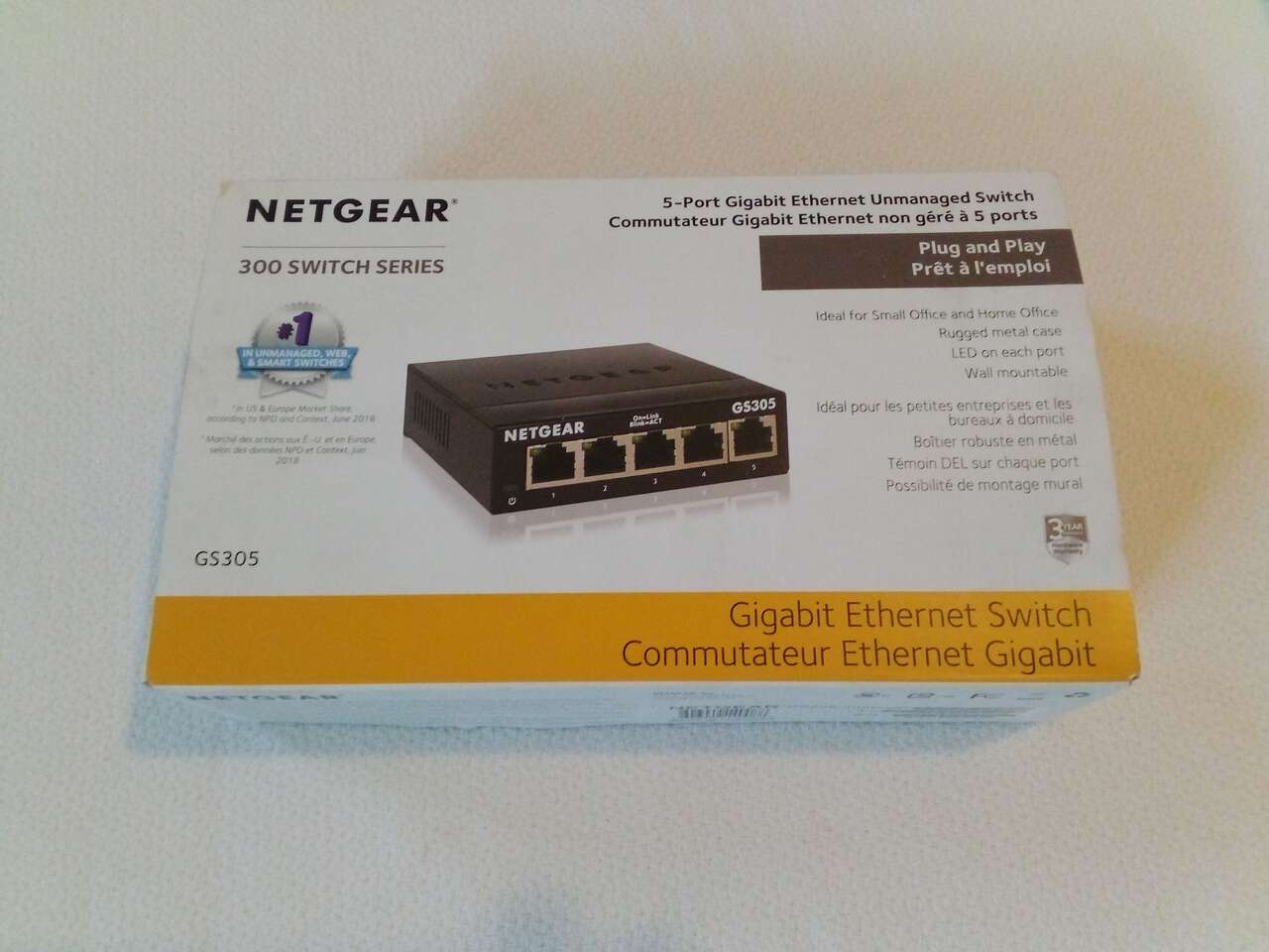 NETGEAR 300 Switch Series GS305 Gigabit Ethernet