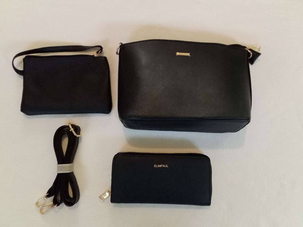 New Elim & Paul Ladies Faux Leather Purse with Wallet