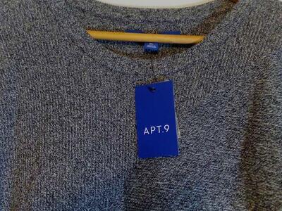 Women's Apt 9 Long Sleeve Sweater Size XL Gray Pullover