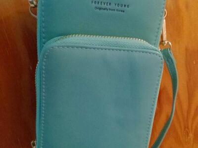 Women's Forever Young Mini Purse 7.5" x 5" Three Compartments, Shoulder Strap