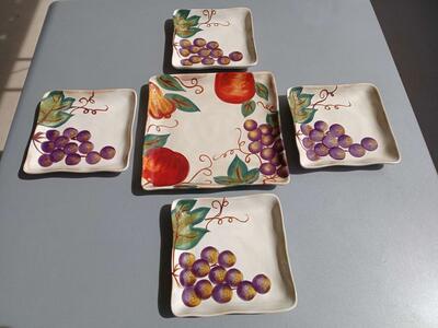 Tabletops Corsica Venetian Line of Ceramic Square Tableware