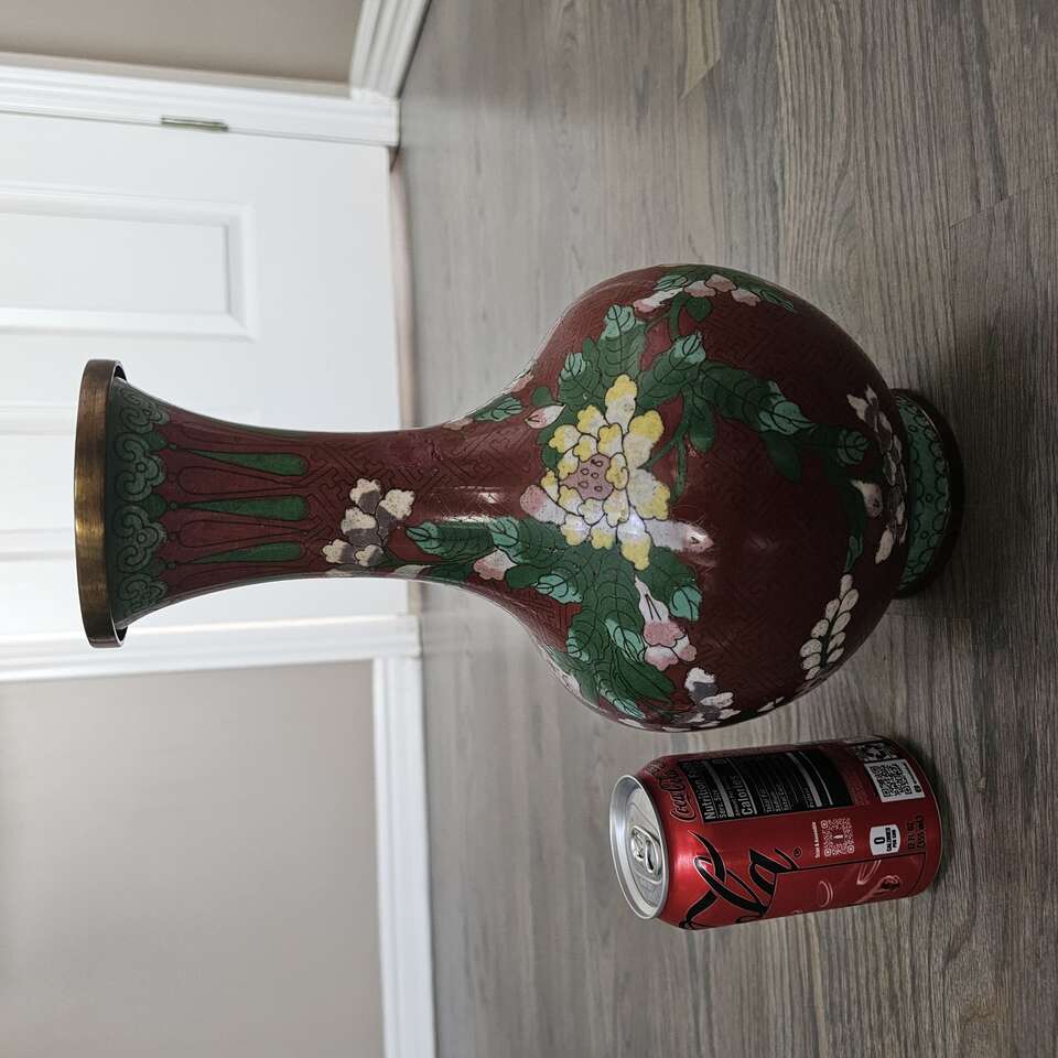 vintage cloisonne vase