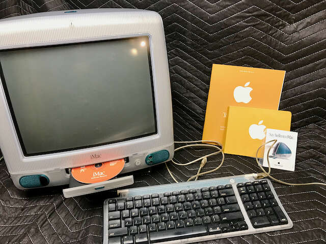 Vintage iMac G3 Bondi Blue M4984, Working, **1998 Collectible**