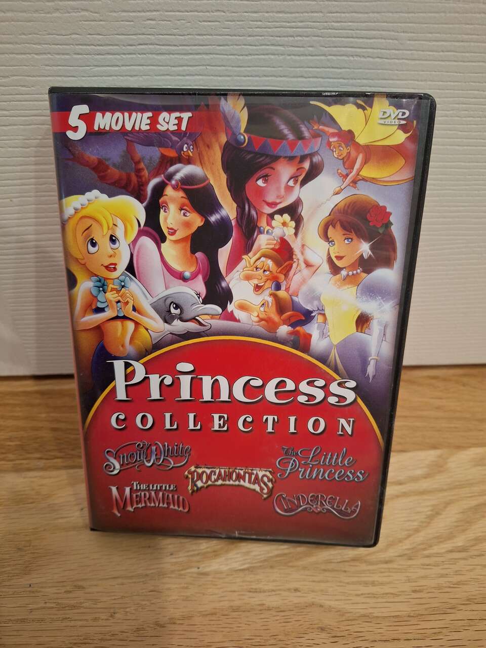 Princess Collection 5 Story DVD Set Snow White Little Mermaid The Little Princess Pocahontas Cinderella