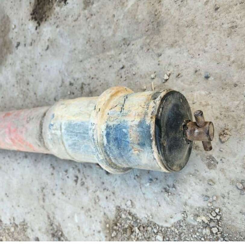 Riser with plastic pipe