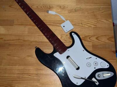 Harmonic Guitar Rockband Fender W/dongle For Wii