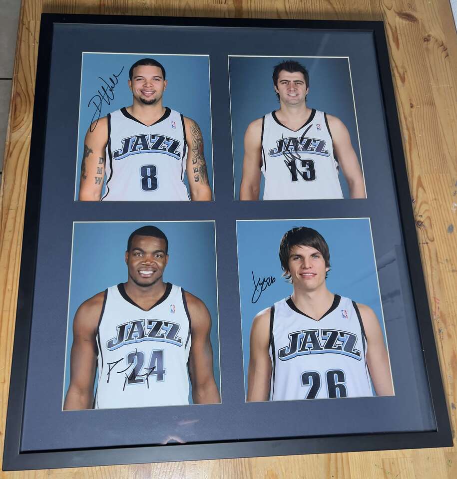 Utah Jazz Deron Williams - Kyle Korver - Paul Millsap - Mehmet Okur Signed Photos