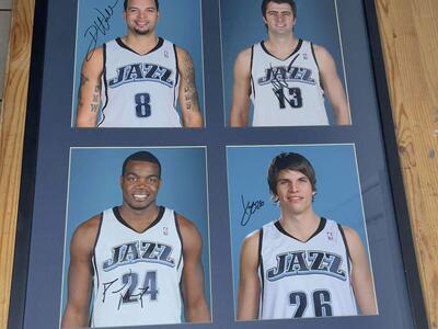 Utah Jazz Deron Williams - Kyle Korver - Paul Millsap - Mehmet Okur Signed Photos