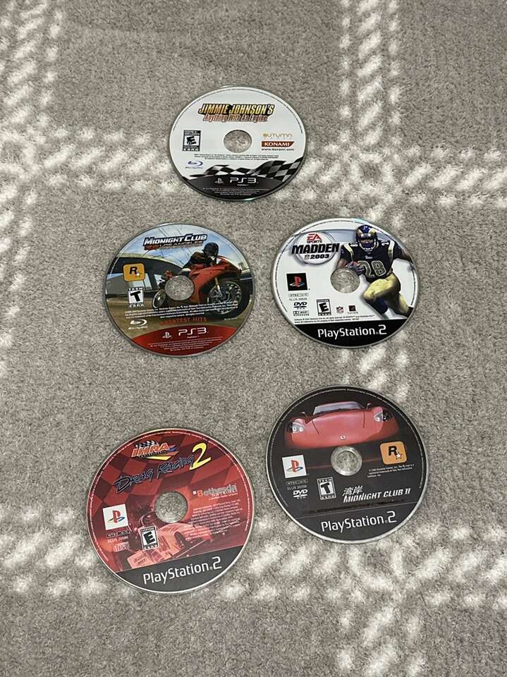 Two Ps3 Games And Three Ps2 Games