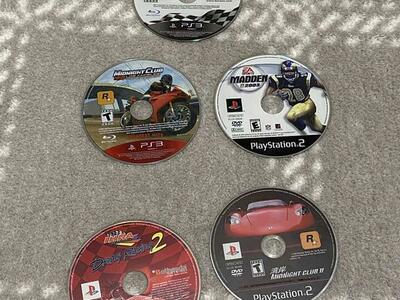 Two Ps3 Games And Three Ps2 Games