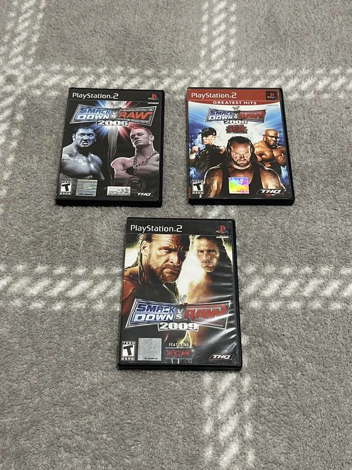 3 WWE SVR Games on PS2 $20 Each