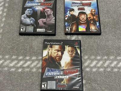 3 WWE SVR Games on PS2 $20 Each