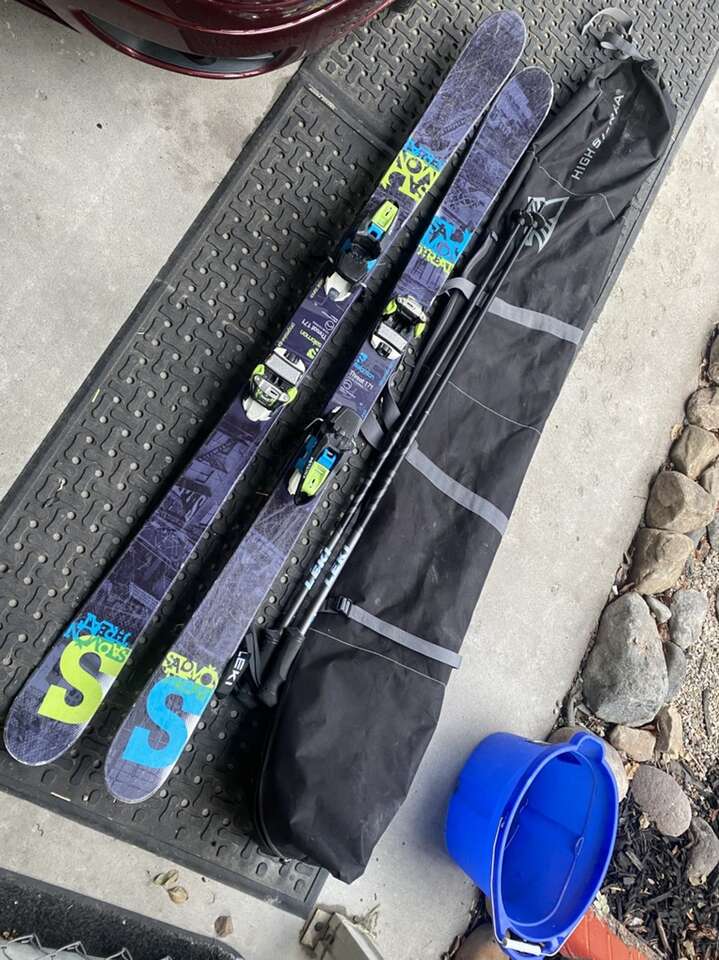 Salomon Threar 171cm Case And Poles