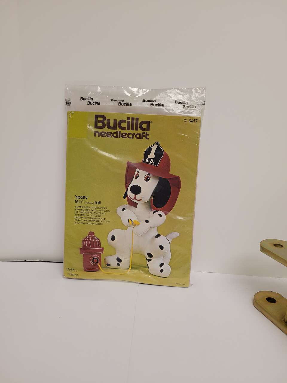 Bucilla Needlecraft 3417 SPOTTY Dalmation Fire House Dog Stuffed Toy Kit