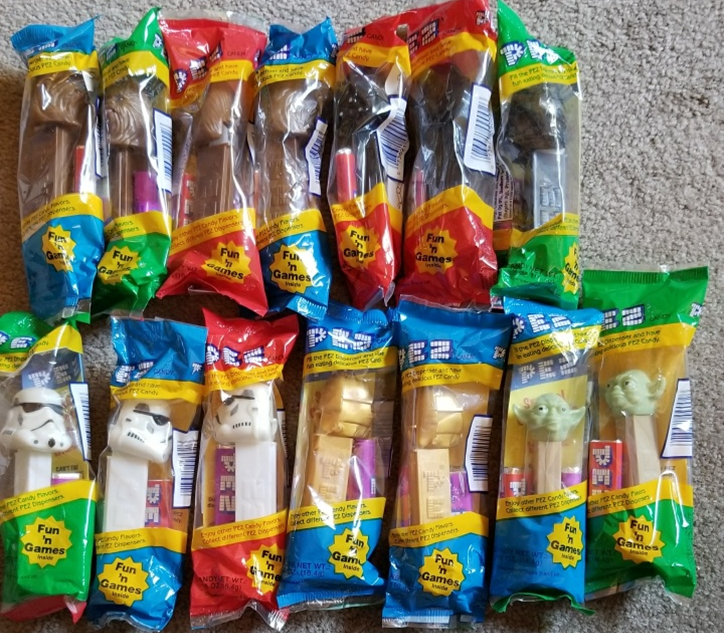 Lot of 14 New Star Wars Pez Dispensers