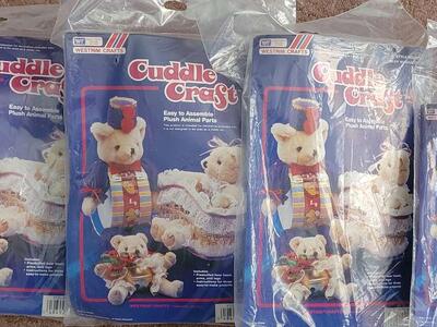 Vintage Cuddle Craft Bear Craft Kits