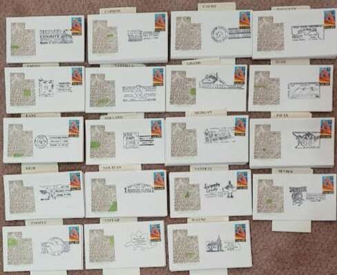 177 Utah Centennial First day of issue envelopes with US Mint box