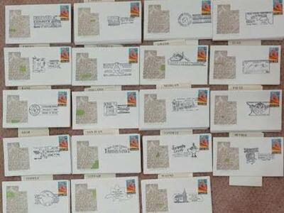 177 Utah Centennial First day of issue envelopes with US Mint box
