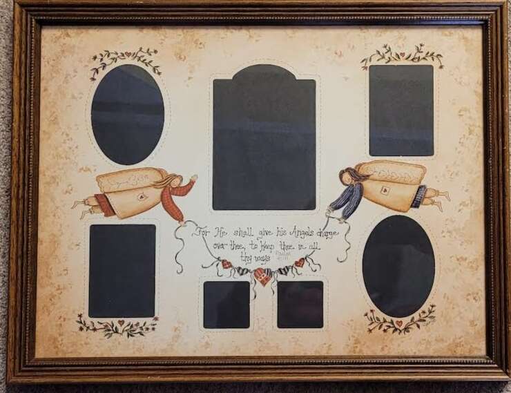 Angel Mat Photo Frame