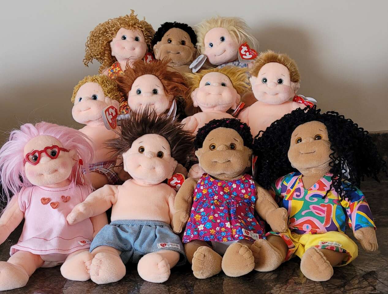 Lot of 11 NEW Ty Beanie Kids/ All born prior to 1998