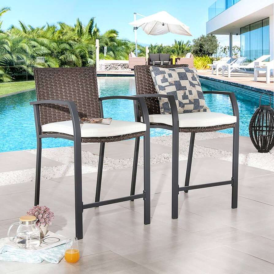 Wicker Decoracted Patio Furniture(Set of 2)