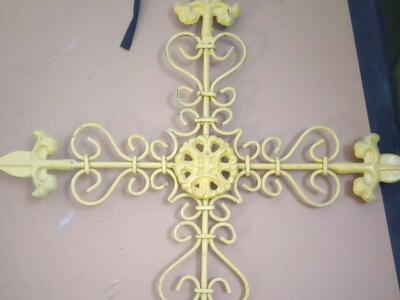 rustic wrought iron Cross home decor