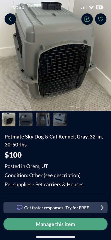 Petmate Sky Kennel New