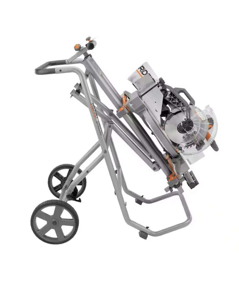 RIDGID 12 Dual Bevel Sliding Miter Saw With Stand